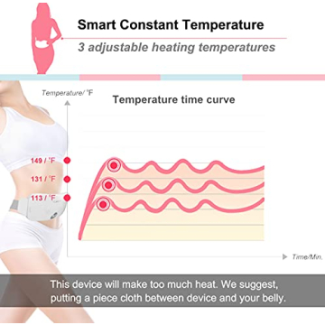 Cordless Heating Pad for Pain Relief - 3 Heat Levels