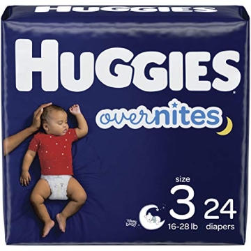Huggies Overnites Nighttime Baby Diapers - Size 3, 24 Ct
