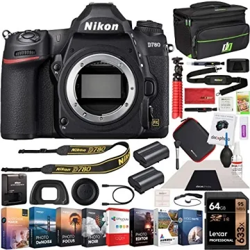 Nikon D780 Full Frame DSLR Digital SLR 4K FX Format Camera Body Bundle with Photo and Video Professi...