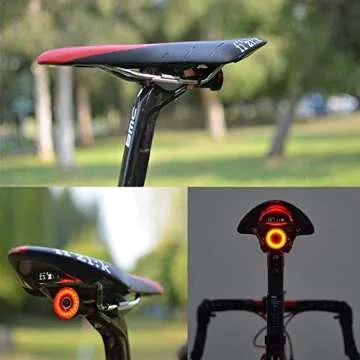 Nkomax Smart Bike Tail Light with Extra Straps (New Installation Method)