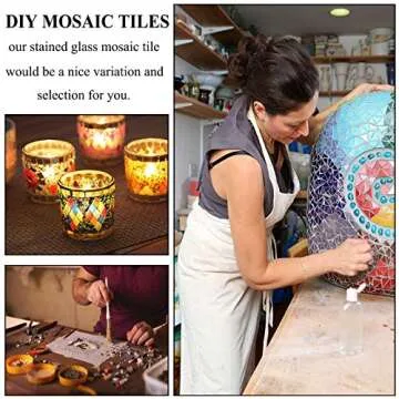 Csdtylh 1100 Pcs Mosaic Tiles for Creative Crafts