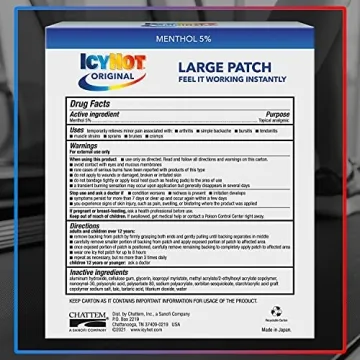 Icy Hot Large Pain Relief Patches for Back Pain Relief