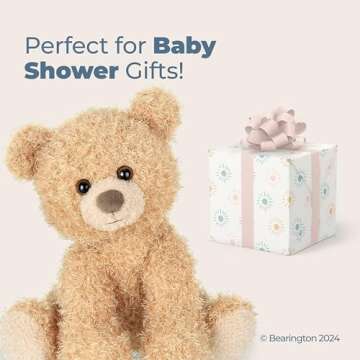 Bearington Curlie Plush Teddy Bear - Perfect Cuddly Companion