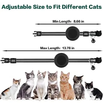 Airtag Cat Collar Breakaway with Reflective Design
