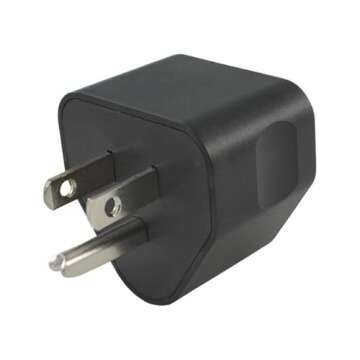 Conntek 14101 15A to TT-30R RV Plug Adapter , Black