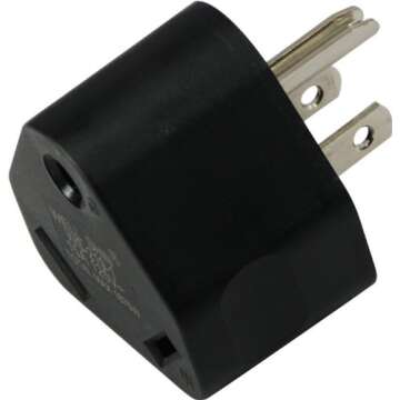 Conntek 14101 15A to TT-30R RV Plug Adapter , Black
