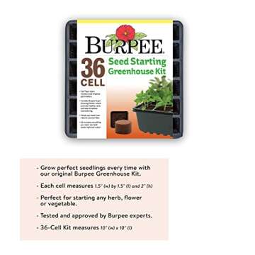 Burpee 36 Cell Seed Starting Kit for Indoor Gardening