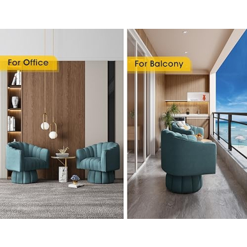 Mid Century Velvet Swivel Accent Chair for Stylish Homes