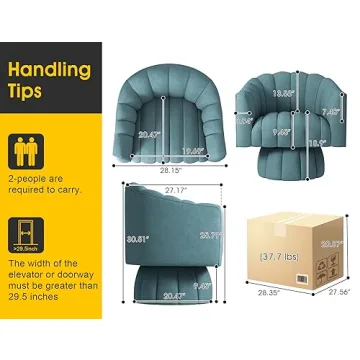 Mid Century Velvet Swivel Accent Chair for Stylish Homes