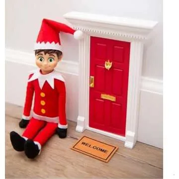 Magic Elf Door - Christmas Elf Door, Holiday Christmas Elf Door
