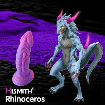 Realistic Dildo Hismith G-spot Dildo Silicone Dildo for Women Dragon Dildo with Strong Suction Cup Huge Anal Dildo for Hands-Free Adult Sex Toy Flexible Dildo Purple