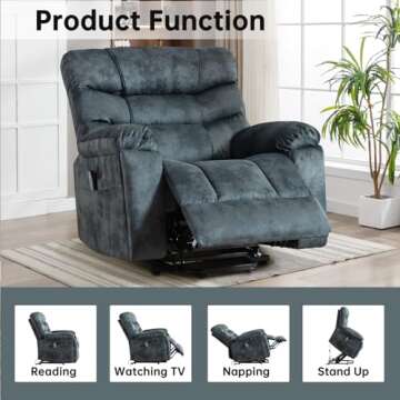 Affordable CANMOV Large Power Lift Recliner for Seniors