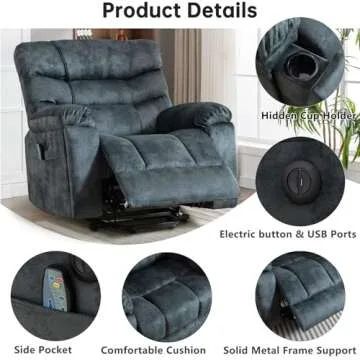 Affordable CANMOV Large Power Lift Recliner for Seniors