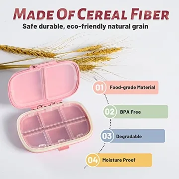 4 Pack Waterproof Pill Organizer - Travel Ready & Stylish