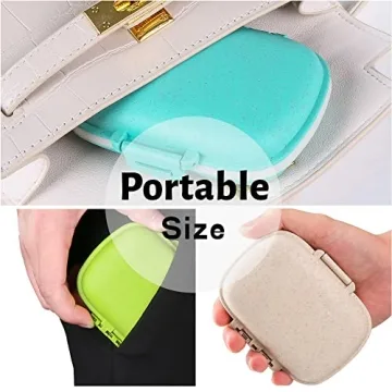 4 Pack Waterproof Pill Organizer - Travel Ready & Stylish
