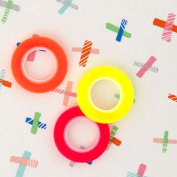 Omnigrid 2102 Glow Line Tape - Bright Colors for Precision Cutting