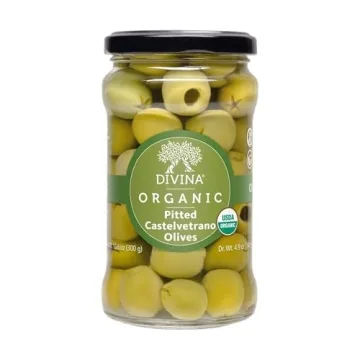 Divina Organic Castelvetrano Pitted Olives - Healthy Snack Sensation