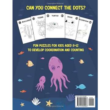 Dot to Dot for Kids Ages 8-12: 100 Fun Connect the Dots Puzzles for Children - Activity Book for Lea...