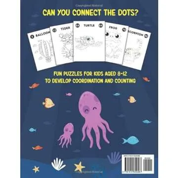 Dot to Dot for Kids Ages 8-12: 100 Fun Connect the Dots Puzzles for Children - Activity Book for Lea...
