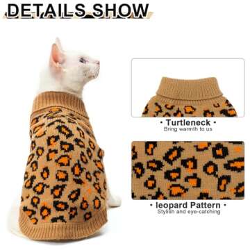 Mihachi Winter Warm Pet Sweater Knit Vest for Cats & Puppies