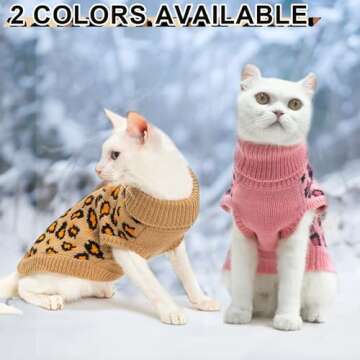Mihachi Winter Warm Pet Sweater Knit Vest for Cats & Puppies