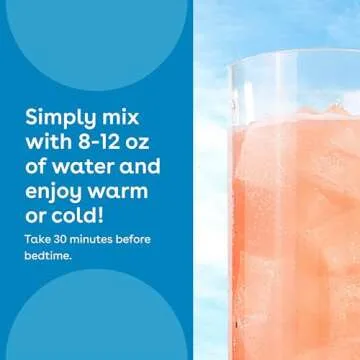 Mixhers Sleep - Sleep Support Drink Mix - With Ashwagandha, Chamomile & Melatonin - For Deep Sleep, Jet Lag & Shift Workers - 15 Packets - Restful Raspberry Flavor