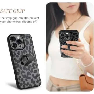 Jefonha Stylish iPhone 16 Pro Max Case with Finger Strap