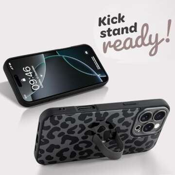 Jefonha Stylish iPhone 16 Pro Max Case with Finger Strap