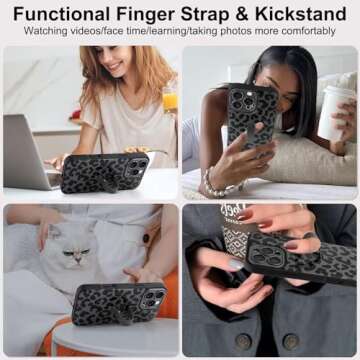 Jefonha Stylish iPhone 16 Pro Max Case with Finger Strap