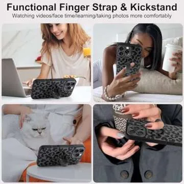 Jefonha Stylish iPhone 16 Pro Max Case with Finger Strap