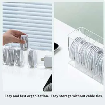 Charger Cable Cord Storage Organizer - Easy Storage Solution