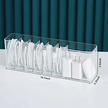Charger Cable Cord Storage Organizer - Easy Storage Solution