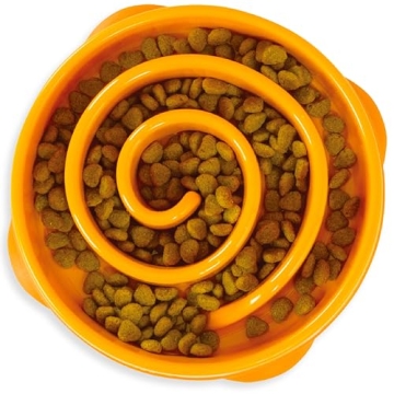 Outward Hound Fun Feeder Slo Bowl for Dogs - Orange