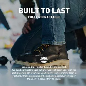 Danner 6" Bull Run Moc Toe Work Boots for Men