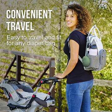 Smlpuame 4 Pack Pacifier Holder Set: Travel Friendly