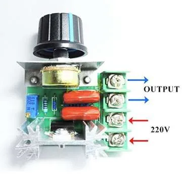 HiLetgo 2000W PWM AC Motor Speed Control Module Dimmer Speed Regulator 50-220V Adjustable Voltage Regulator