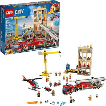 LEGO City Downtown Fire Brigade 60216 Set - 943 Pieces