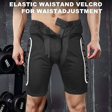 Protective Padded Shorts，3D Protection Hip Butt XPE Protective Gear Guard for Ski Snowboard and Skateboarding 4Men Women Youth