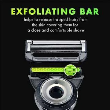 Gillette Labs with Exfoliating Bar by Gillette Mens Razor and Travel Case, Shaving Kit for Men, Storage on the Go, Includes Travel Case, 1 Handle, 3 Razor Blade Refills, and Premium Magnetic Stand
