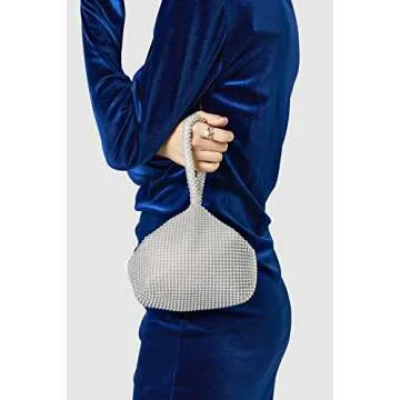 BABEYOND Women's Beaded Clutch Evening Bags Vintage Elegant Triangle Purse for 1920s Party Prom Wedding