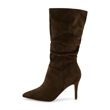 Stylish CUSHIONAIRE Slouchy Vegan Suede Mid-Calf Boots