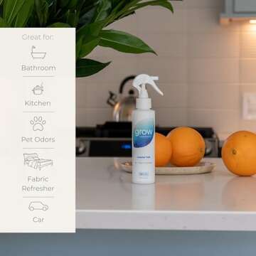 Grow Fragrance Air Freshener Spray - Non-Toxic, Plant-Based