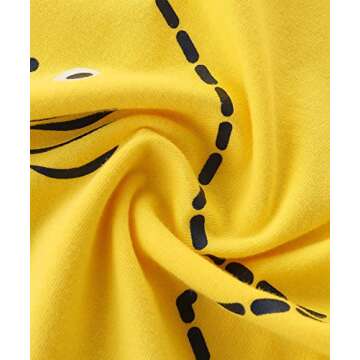 Funnymore Toddler Boy's Summer Clothes Outfits,T-shirt and Short Clothing Set Yellow Shark 4t