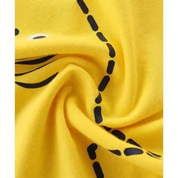 Funnymore Toddler Boy's Summer Clothes Outfits,T-shirt and Short Clothing Set Yellow Shark 4t