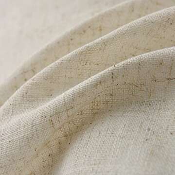 Valea Home Rustic Linen Kitchen Curtains for Cozy Spaces