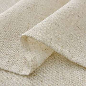 Valea Home Rustic Linen Kitchen Curtains for Cozy Spaces