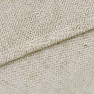 Valea Home Rustic Linen Kitchen Curtains for Cozy Spaces