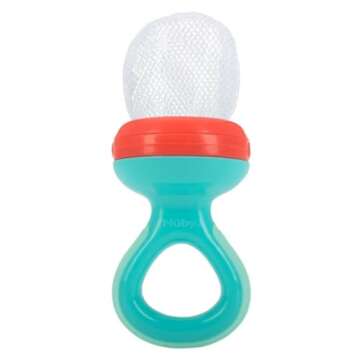 Nuby Nibbler with Travel Cover - Safe Feeding for Infants and Toddlers