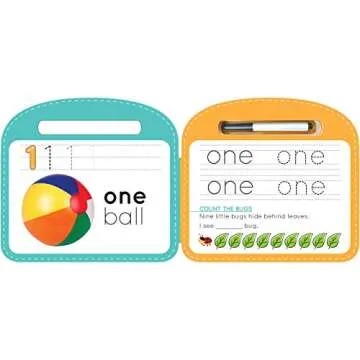 Write & Wipe 123 Children's Learning Board Book