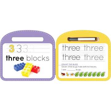 Write & Wipe 123 - Children's Novelty Learning Board Book - Wipe Clean - Educational - Numbers and Counting